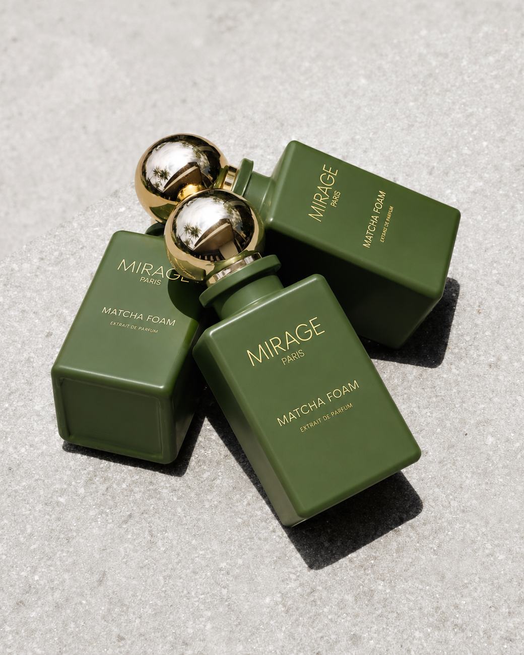 Drei Matcha Foam Flakons