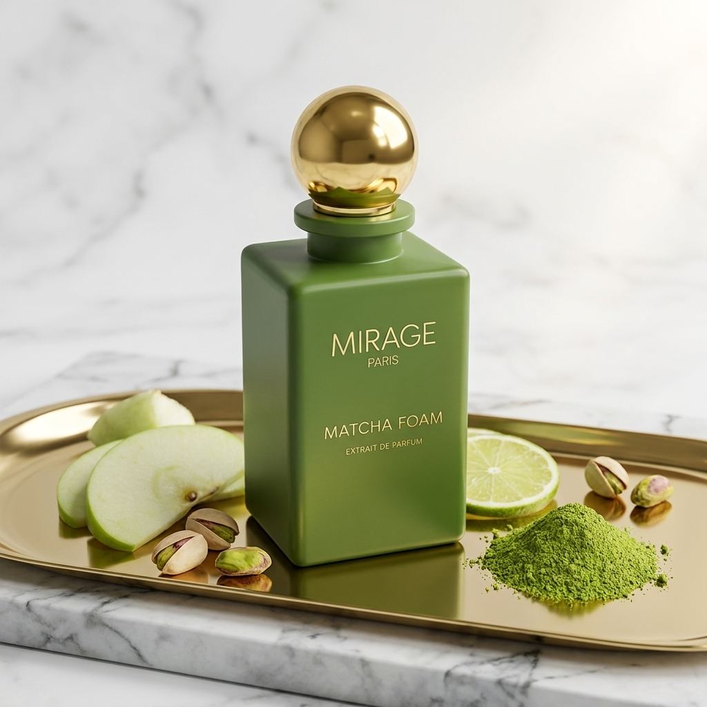 Matcha Foam Stillleben